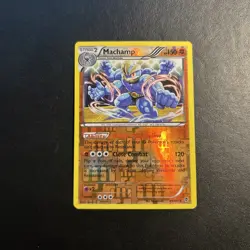 Machamp 49/101 Plasma Blast Pokemon Card Reverse Holo Rare Lightly Played LP - Image 1