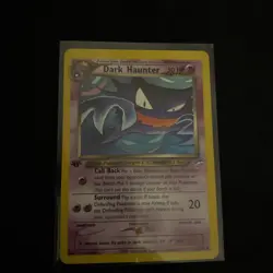 Pokemon TCG Dark Haunter Neo Destiny Card 36/105 2002 1st Edition - Image 1