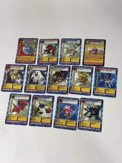 Vintage 1999 Digimon Card Lot - LP - 13 Cards - Image 1