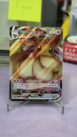 Pokemon TCG Eevee VMAX SWSH087 Shining Fates Black Star Promo Card NM Condition - Image 1
