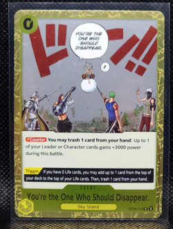 You're the One Who Should Disappear OP06-115 Rare Foil | One Piece Card TCG - Image 1
