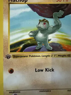 Machop 52/102 Shadowless 1st Edition Base Set Pokemon Card - Image 2