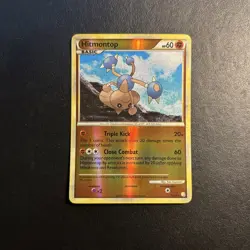 Hitmontop 5/123 HeartGold SoulSilver Pokemon Card Reverse Holo Lightly Played LP - Image 1