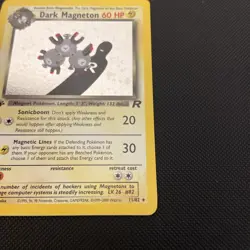 Dark Magneton 11/82 - Pokemon Team Rocket 1st Edition Holo Rare Card - LP - Image 4