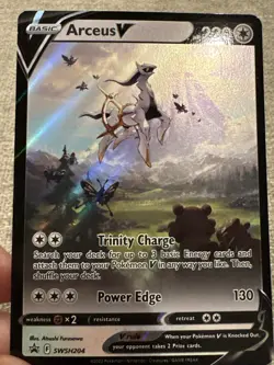 Pokemon TCG Arceus V SWSH204 Sword & Shield Promo Card NM - Image 2