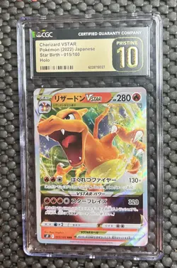 Pokemon Charizard VSTAR Holo Card 2022 Japanese Edition 014/172 CGC 10 Pristine - Image 1