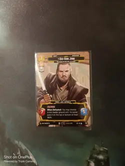 Star Wars Unlimited LotF Prestige Card LOF1051 Qui-Gon Jinn - Image 1