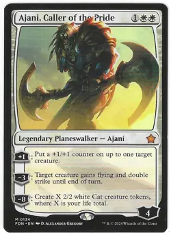 Magic the Gathering - Foundations: Ajani, Caller of the Pride Mythic Card #134 - Image 1