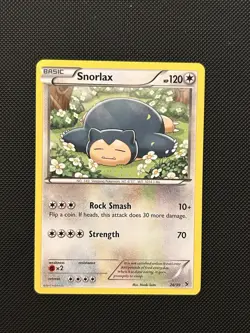 Pokemon TCG Snorlax 26/39 XY Kalos Starter Set Rare Card LP - Image 1