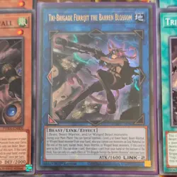 YuGiOh Tri-Brigade Ferrijit The Barren Blossom PHRA-EN046 Ultra & 15cd Core - Image 2