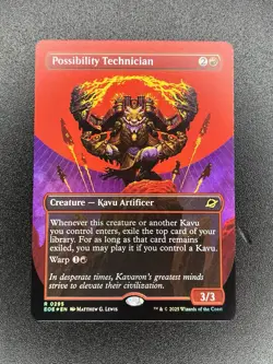 Possibility Technician R 0295 Edge of Eternities Borderless Foil MtG NM - Image 1