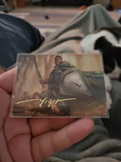 MTG The Lord Of The Rings Art Series Boromir, Warden Of The Tower x1 NM Gold - Image 1