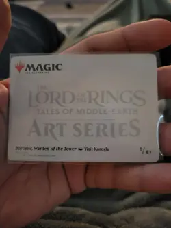 MTG The Lord Of The Rings Art Series Boromir, Warden Of The Tower x1 NM Gold - Image 2