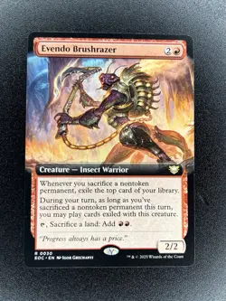 Evendo Brushrazer (Extended Art) 0030 (R) MTG Commander Edge of Eternities (EOC) - Image 1