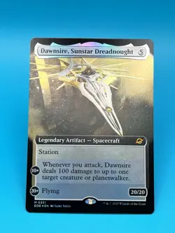 MTG ~ Dawnsire, Sunstar Dreadnought ~ (Extended Art) FOIL Edge of Eternities NM - Image 1