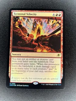 Terminal Velocity R 0163 Foil MTG Edge Of Eternities EOE EN - Image 1