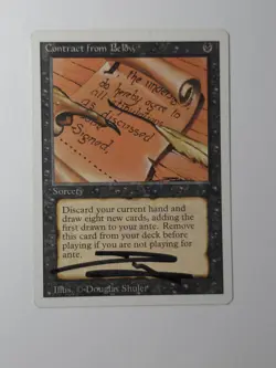 MTG Contract from Below Revised Edition Non Foil (LP) SIGNED by Douglas Shuler - Image 1
