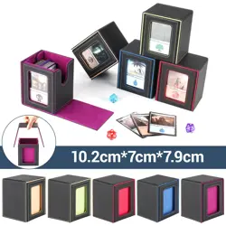 PU Leather Deck Box Card Storage Box Magnetic Holder For MTG Trading Card Games - Image 3