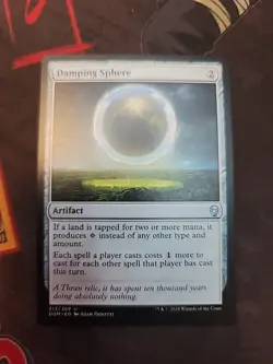 MTG Dominaria Damping Sphere 213/269 Regular Uncommon Card - Image 1