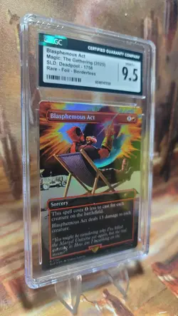 MTG Blasphemous Act #1756 🌈 Foil Secret Lair Drop Deadpool CGC 9.5 - Image 3