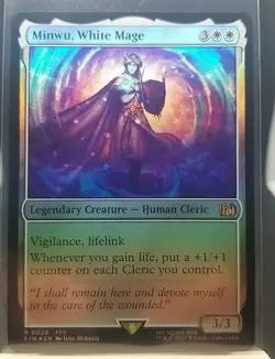 Minwu, White Mage Final Fantasy Foil Magic Mtg Rare - Image 1