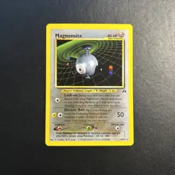 Magnemite 26/75 Neo Discovery Unlimited Pokemon Card Rare Lightly Played LP + - Image 1