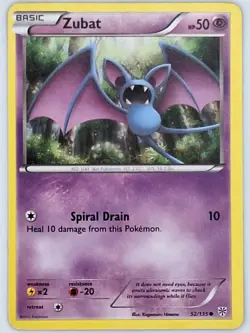 Zubat 52/135 Pokemon - Black and White Plasma Blast MP - Image 1