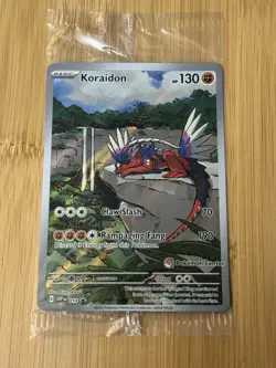 Koraidon Stamped The Pokemon Center Sv: Scarlet & Violet Promo Cards Holo Sealed - Image 1