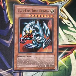 Yugioh! Blue-Eyes Toon Dragon DB1-EN066 Super Rare VLP - Image 1