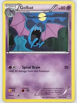 Golbat 54/135 Pokemon - Black and White Plasma Storm MP - Image 1