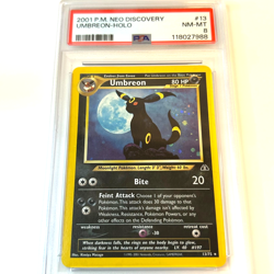 2001 Pokemon "Umbreon" Holo P.M. Neo Discovery #13 NM-MT PSA 8 - Image 2