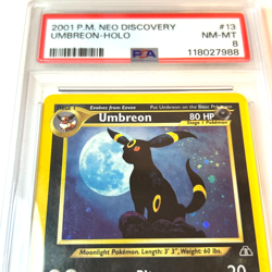 2001 Pokemon "Umbreon" Holo P.M. Neo Discovery #13 NM-MT PSA 8 - Image 3