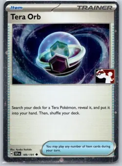 Tera Orb 189/191 Uncommon SV08: Play! Pokemon Prize Pack 7 - Image 1