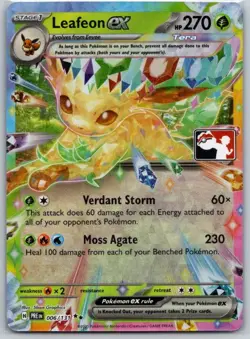 Leafeon ex Play! Pokemon Prize Pack 7 006/131 Promo Miscellaneous Cards & Pr - Image 1