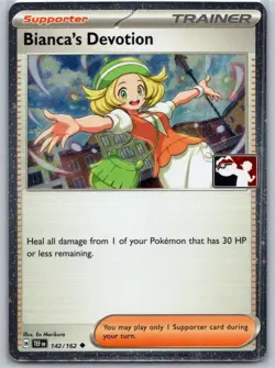 Bianca's Devotion - 142/162 Uncommon SV05: Play! Pokemon Prize Pack 7 - Image 1