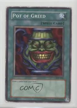 Pot of Greed Unlimited YuGiOh Starter Deck Yugi Evolution #SYE-040 2004 READ - Image 1
