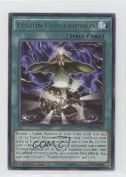 Fusion Conscription (R) 1st Ed. YuGiOh Crossed Souls Base Set #CROS-EN053 - Image 1