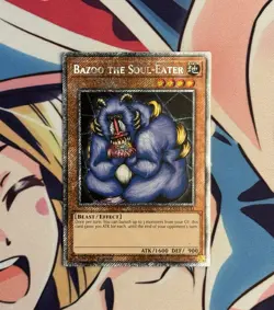 Yugioh! Bazoo the Soul-Eater RA03-EN111 Platinum Secret Rare 1st Ed NM - Image 1