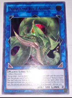 Yugioh Predaplant Verte Anaconda DUOV-EN021 Ultra Rare 1st Edition Lot Of 2 - Image 1
