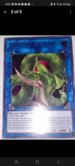 Yugioh Predaplant Verte Anaconda DUOV-EN021 Ultra Rare 1st Edition Lot Of 2 - Image 2