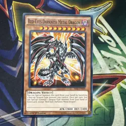 Yugioh! Red-Eyes Darkness Metal Dragon SR02-EN009 Common 1st Edition NM - Image 1