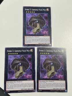 Yugioh Asian English Number 33: Chronomaly Machu Me x3 DBJH-AE053 Playset Common - Image 1