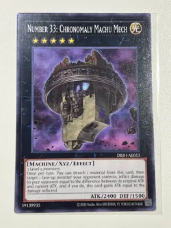 Yugioh Asian English Number 33: Chronomaly Machu Me x3 DBJH-AE053 Playset Common - Image 2