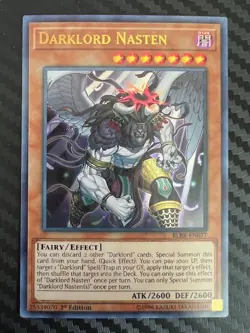 Yugioh Darklord Nasten BLRR-EN077 Ultra Rare 1st Edition VLP - Image 1