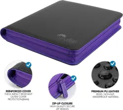 9-Pocket Trading Card Binder - Protects 252 Cards, Ultra Clear Sleeves - Image 5