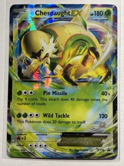 Chesnaught EX XY18 - XY Black Star Promo Holo Pokemon Card - Image 1