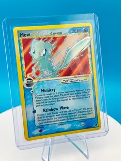 Mew Star (Delta Species) 101 Dragon Frontiers Holo Pokemon card GOLD STAR - Image 2