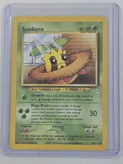 Pokemon Card Sunkern Neo Genesis 78/111 Non-Holo Common TCG - NM - Image 1