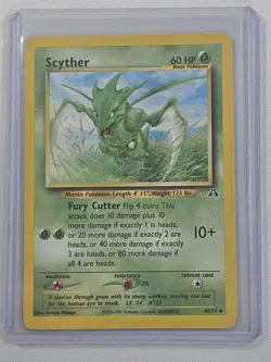 Scyther 46/75 Neo Discovery - Uncommon Pokemon Card - NM/Mint - Image 1