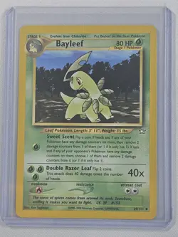 Bayleef 29/111 Pokemon TCG Neo Genesis Vintage WOTC Card Regular - NM - Image 1